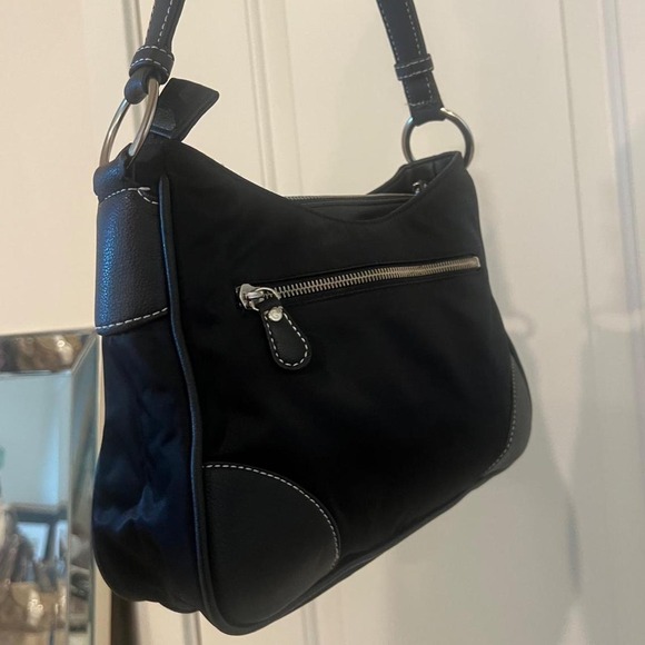 Guess vtg black nylon  shoulder bag guess handbag y2k main image 6